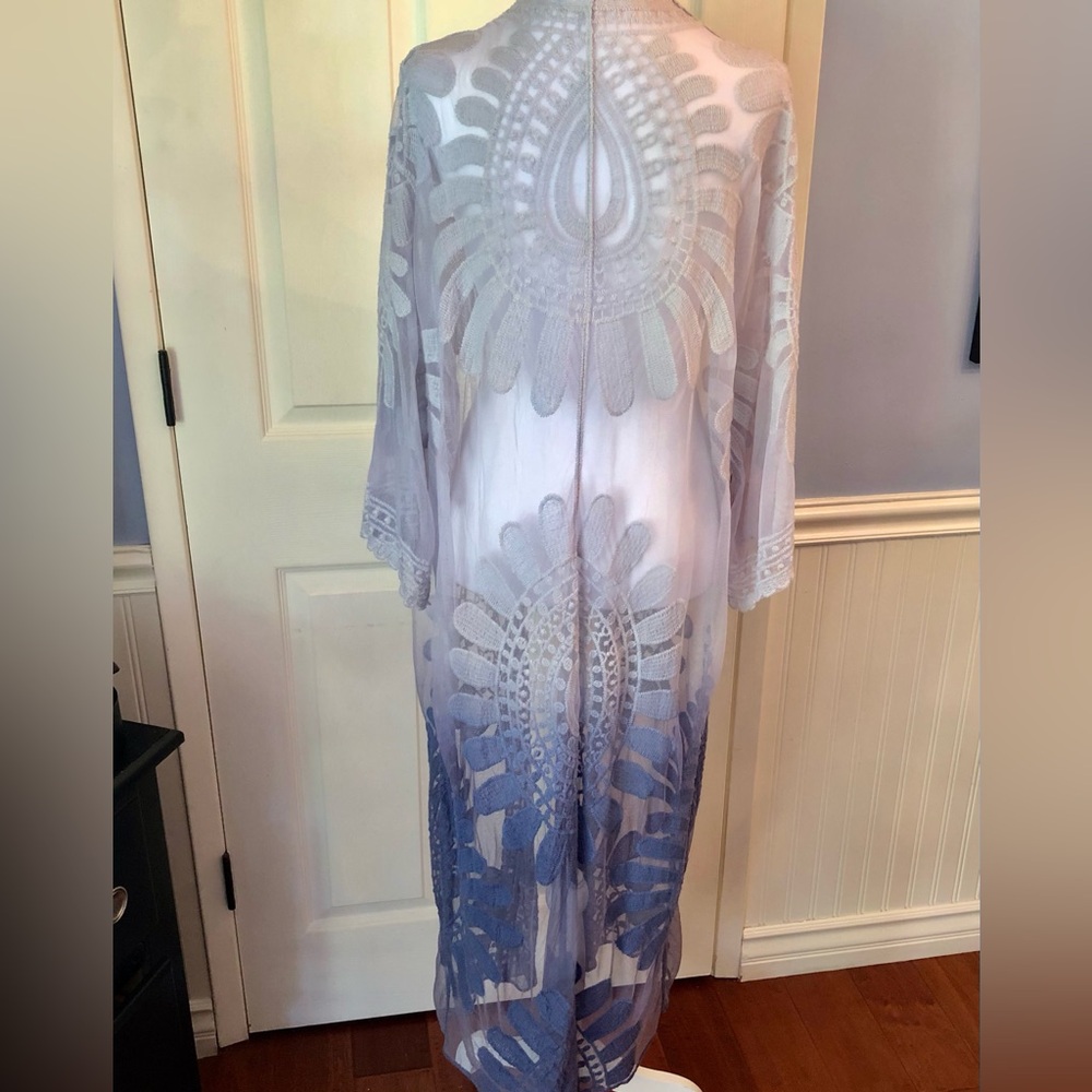 Lace Swim Coverup Ombré Style - Picture 2 of 11